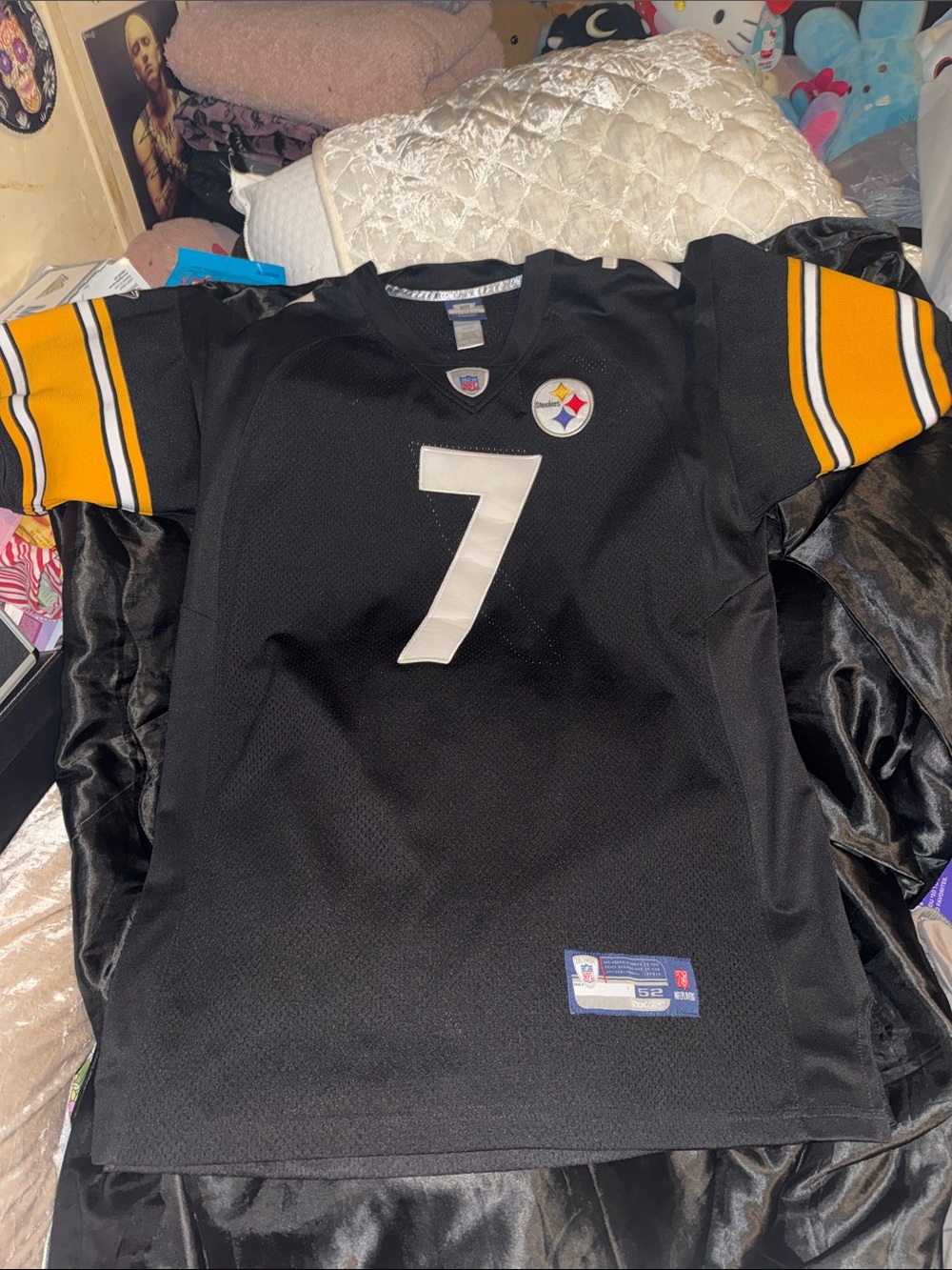 Authentic Pittsburgh Steelers #7 Roethlisberger On Field Jersey!!